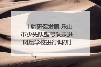 调研促发展 乐山市少先队鼓号队走进凤凰学校进行调研