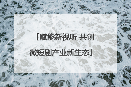 赋能新视听 共创微短剧产业新生态