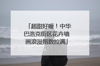 超甜好暖！中华巴洛克街区花卉墙画浪漫指数拉满