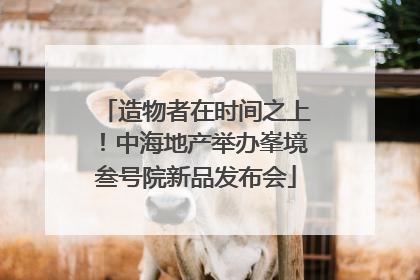 造物者在时间之上！中海地产举办峯境叁号院新品发布会