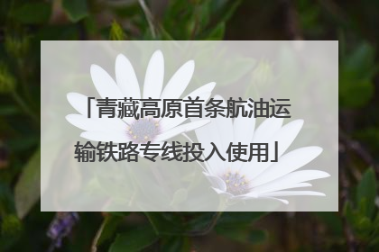 青藏高原首条航油运输铁路专线投入使用