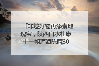 非遗好物再添秦地瑰宝，陕西白水杜康十三朝酒海陈藏30年别具一格