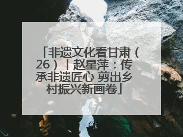 非遗文化看甘肃（26）丨赵星萍：传承非遗匠心 剪出乡村振兴新画卷