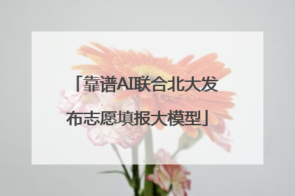靠谱AI联合北大发布志愿填报大模型