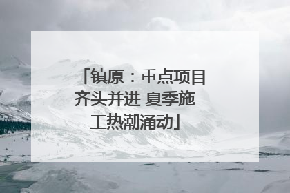 镇原：重点项目齐头并进 夏季施工热潮涌动