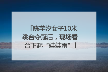 陈芋汐女子10米跳台夺冠后，现场看台下起“娃娃雨”