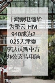 鸿蒙电脑华为擎云 HM940成为2025天津夏季达沃斯中方办公支持电脑