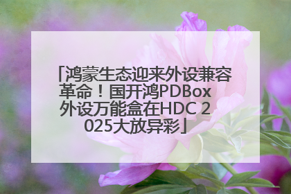 鸿蒙生态迎来外设兼容革命！国开鸿PDBox外设万能盒在HDC 2025大放异彩