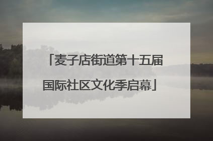 麦子店街道第十五届国际社区文化季启幕