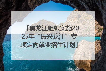 黑龙江组织实施2025年“振兴龙江”专项定向就业招生计划