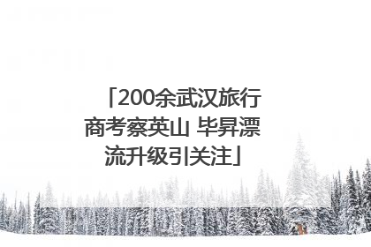 200余武汉旅行商考察英山 毕昇漂流升级引关注