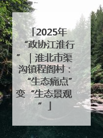 2025年“政协江淮行”｜淮北市渠沟镇程阁村：“生态痛点”变“生态景观”