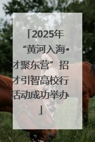 2025年“黄河入海•才聚东营”招才引智高校行活动成功举办