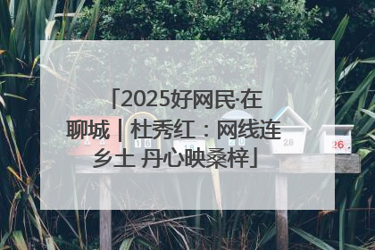 2025好网民·在聊城｜杜秀红：网线连乡土 丹心映桑梓